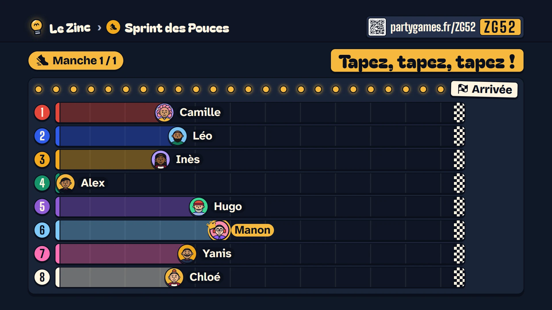 Course de pouces